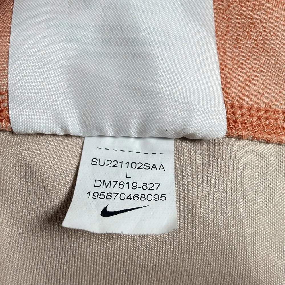 Women's Nike One Luxe Mid-Rise Full Length Orange Tie Dye Leggings Large NWOT